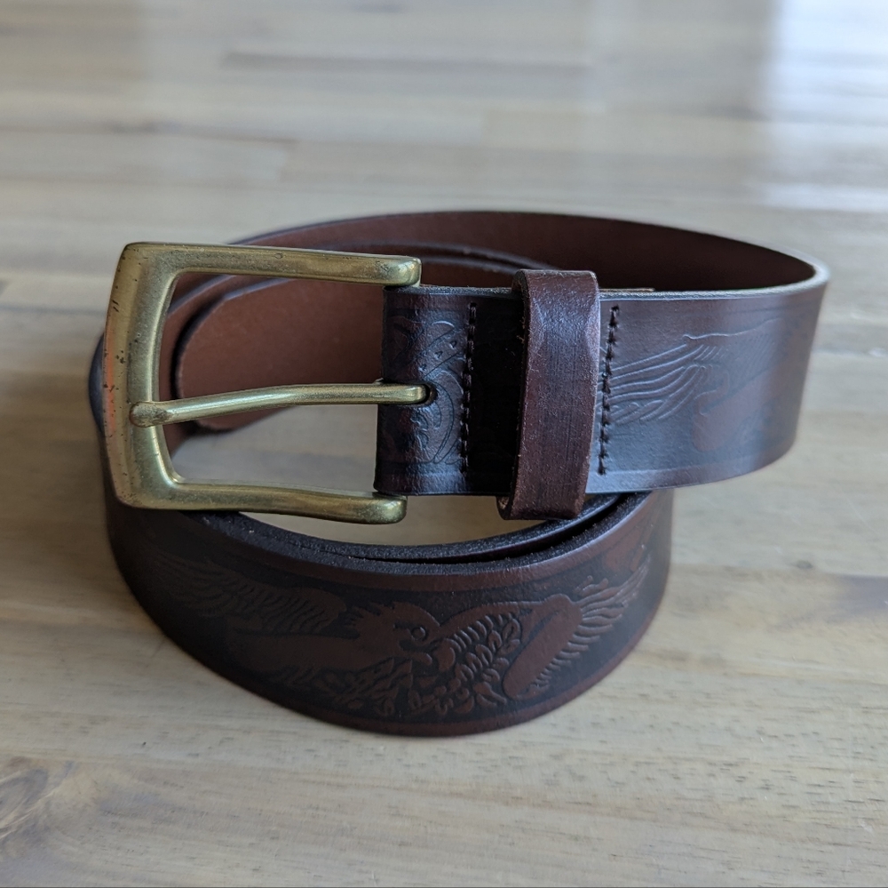 Wrangler Vintage Western Leather Men's‎ Belt (Size 40)